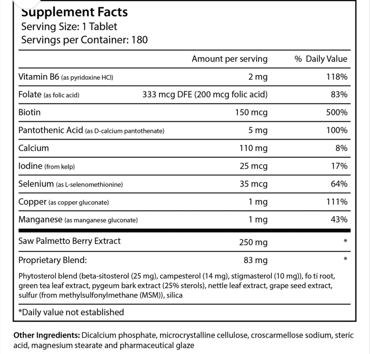 Xtreme DHT Ihibitor & Total Hair Nutrient